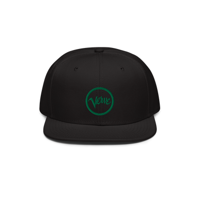 Black Verve Logo Snapback Hat