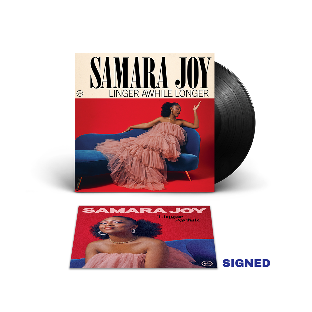 Samara Joy: Linger Awhile Longer LP + Signed Lithograph
