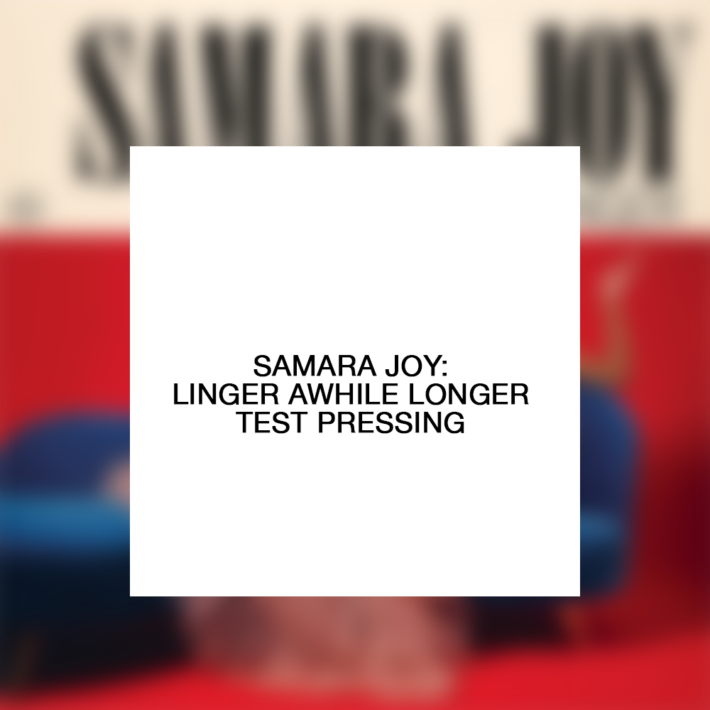 Samara Joy: Linger Awhile Longer Test Pressing