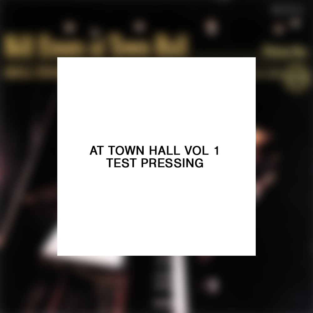 Bill Evans: At Town Hall Vol 1 Test Pressing