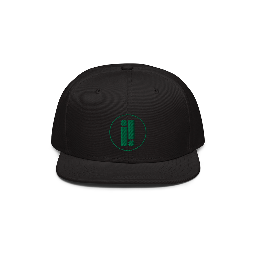 Black Impulse Logo Snapback Hat