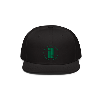 Black Impulse Logo Snapback Hat