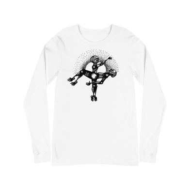 Black To The Future: White Long Sleeve